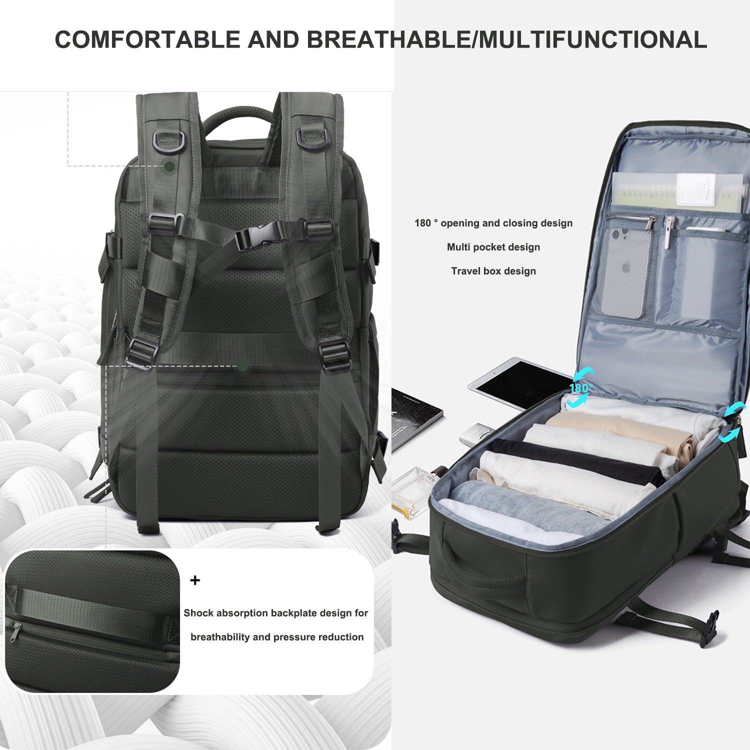 Geestock Women Carry On Backpack Travel Backpack Plane 40x30x20 Girls' School Backpack Youth Students Schoolbags Laptop Bag