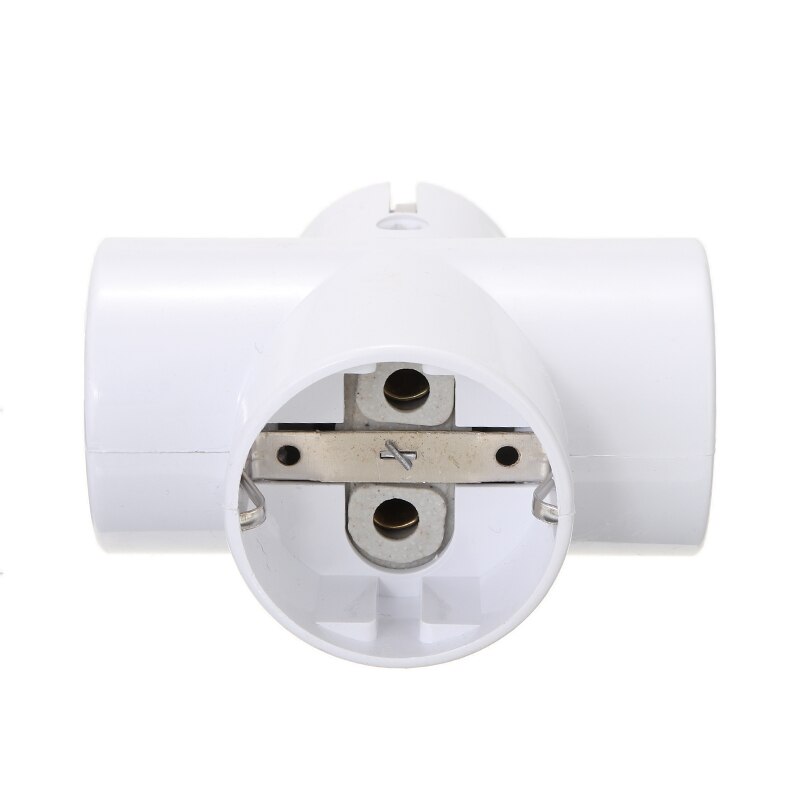 1Piece EU Standard Multi-plug 3-way Multiple Plug Socket Adapter Child Protection Multi-Function Power Conversion Plug