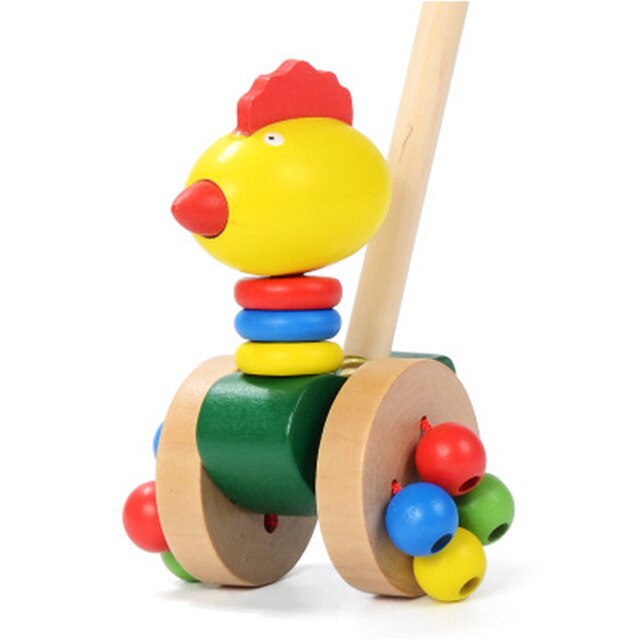 neue Kinder Holz Puzzle Spielzeug Frühen Kindheit Baby 1-3 jahre Walker Deconstructable Holz Einpolige Schritt Warenkorb schieben Spielzeug