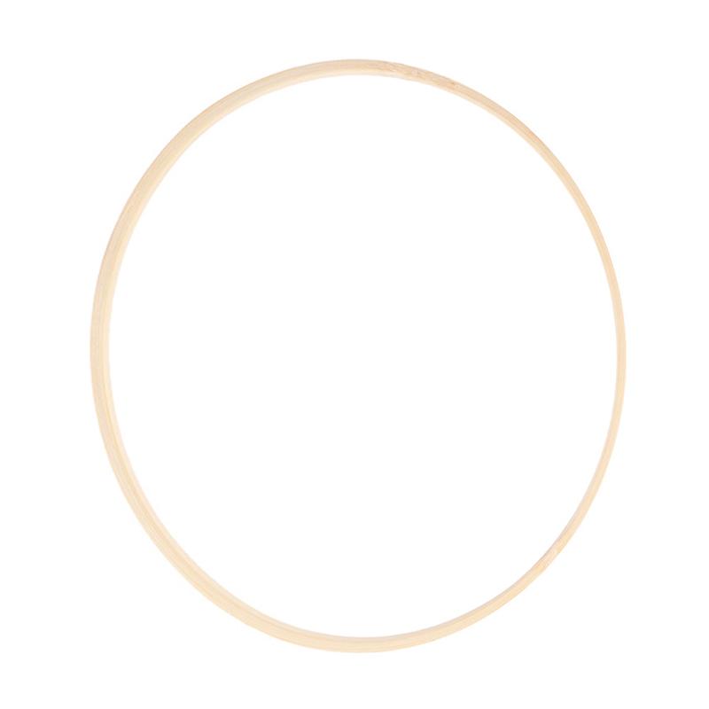 Houten Macrame Ring Bloemen Dream Catcher Cirkel Diy Bamboe Ronde Fan Ring 12.5/18/20/23 Cm