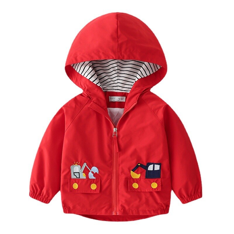 Jongens Lente Cartoon Jas Koreaanse Kinderkleding Kinderen Jongens Geborduurde Leisure 1014 04: 3 / 2T