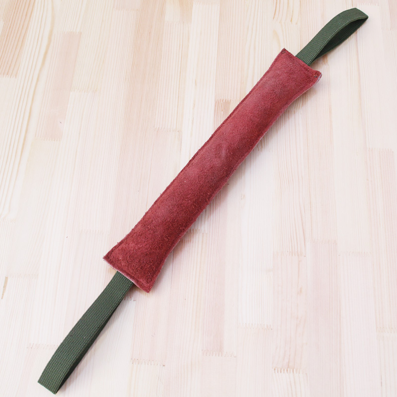 Bâton de morsure en cuir de vache pour chien, fournitures pour chien, bâton à mâcher en cuir, manches de morsure en cuir, bâton d&#39;entraînement pour berger Rottweiler