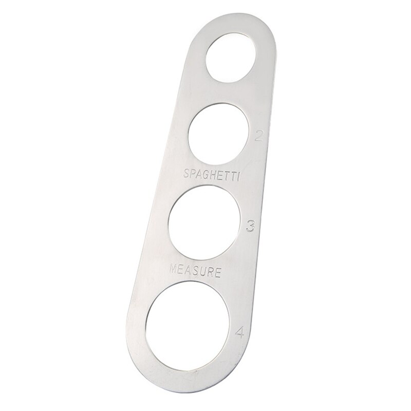 Stainless Steel Pasta Spaghetti Measurer Four-Hole Measure Tool Kitchen Gadget Measuring Tool