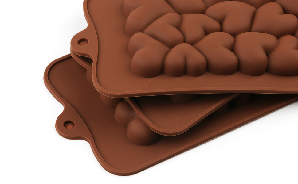 Heart Shape Chocolate Bar Silicone Mold Candy Dessert Mould Baking Tool