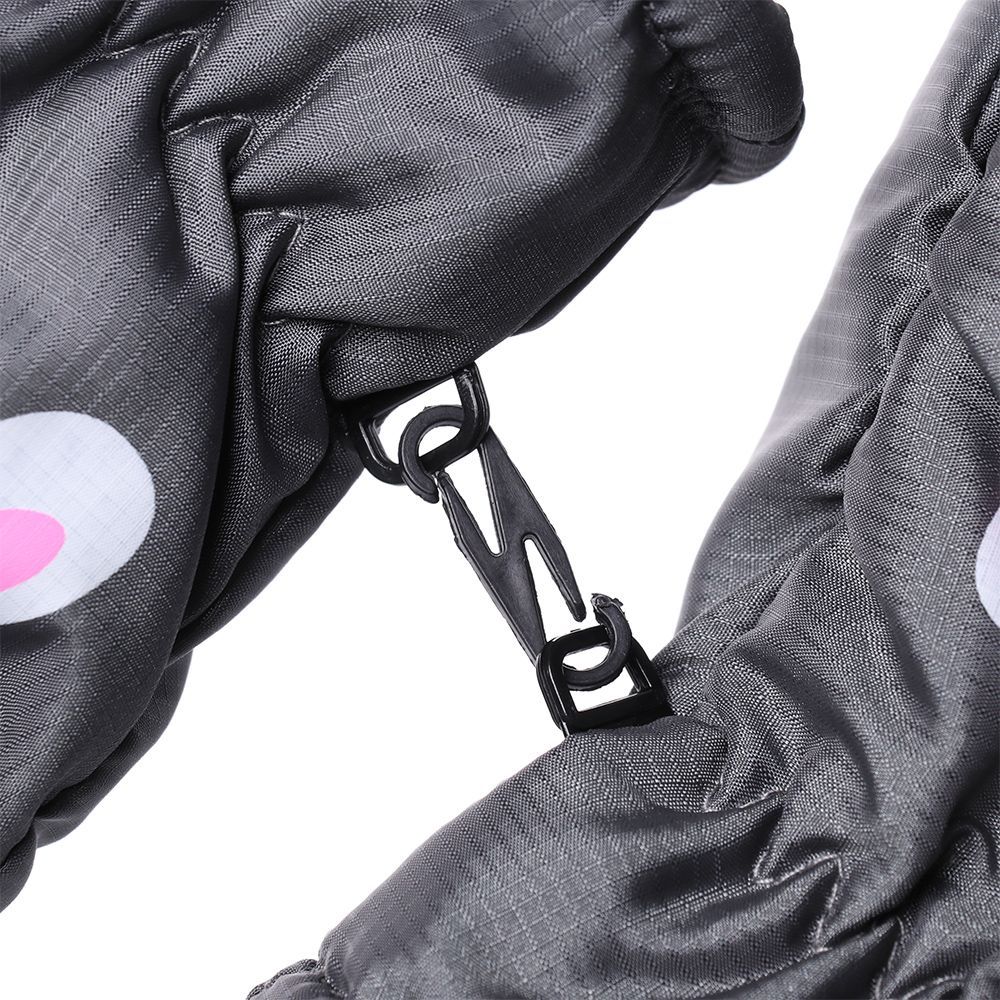 Gants de Ski antidérapants pour enfants de 0 à 5 ans, moufles de sport épaisses et chaudes avec dessin animé lapin, imperméables et mignonnes pour l&#39;hiver en plein air