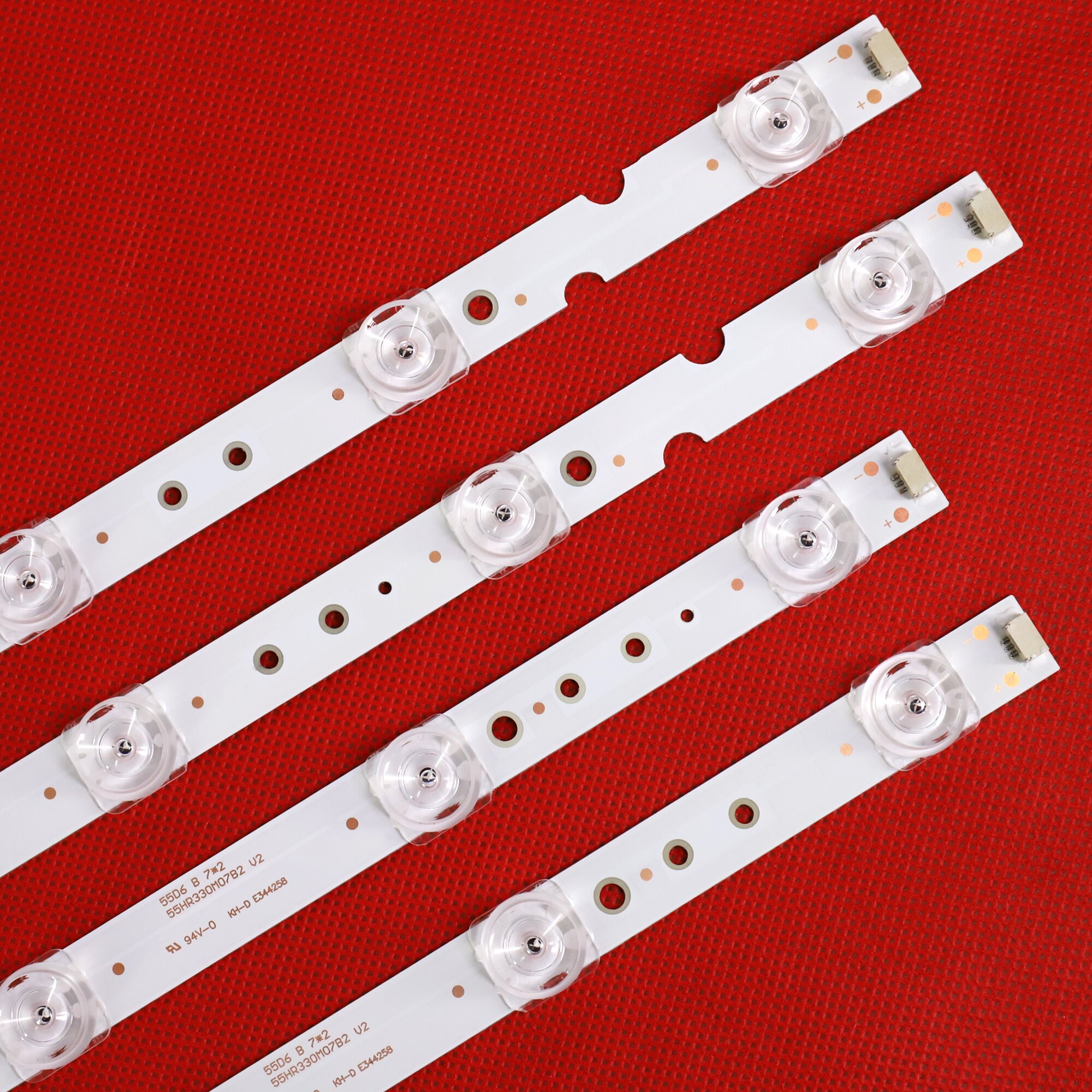 4 PCS/set LED Backlight strip for TCL 55P65US 55U3800C 55P65 55D6 55F6 55L2 4C-LB5507-PF02J HR03J 55HR330M07B2 V2 55HR330M08A2