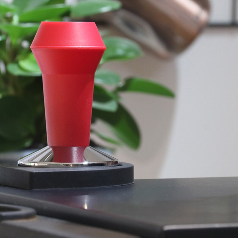Food Grade 51/53/58mm Espresso Coffee Tamper Coffee Powder Hammer Press Flat Base Barista Accessories