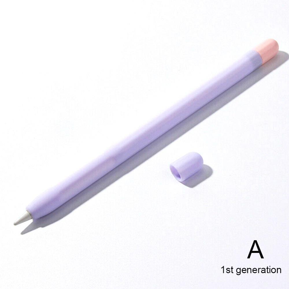 Schutzhülle Abdeckung Für Apple Bleistift 1/2 iPad 11 Weiche Haut Abdeckung Pro Bleistift Beutel Silikon Weichen Hülse Bunte Halter m7V0: Gold