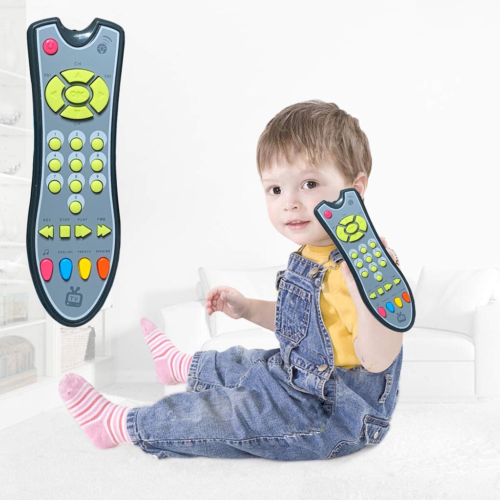 Baby Musical Simulatie Mobiele Telefoon Kleurrijke Afstandsbediening Tv Controller Vroege Educatief Muziek Leren Speelgoed Voor Kinderen Kid