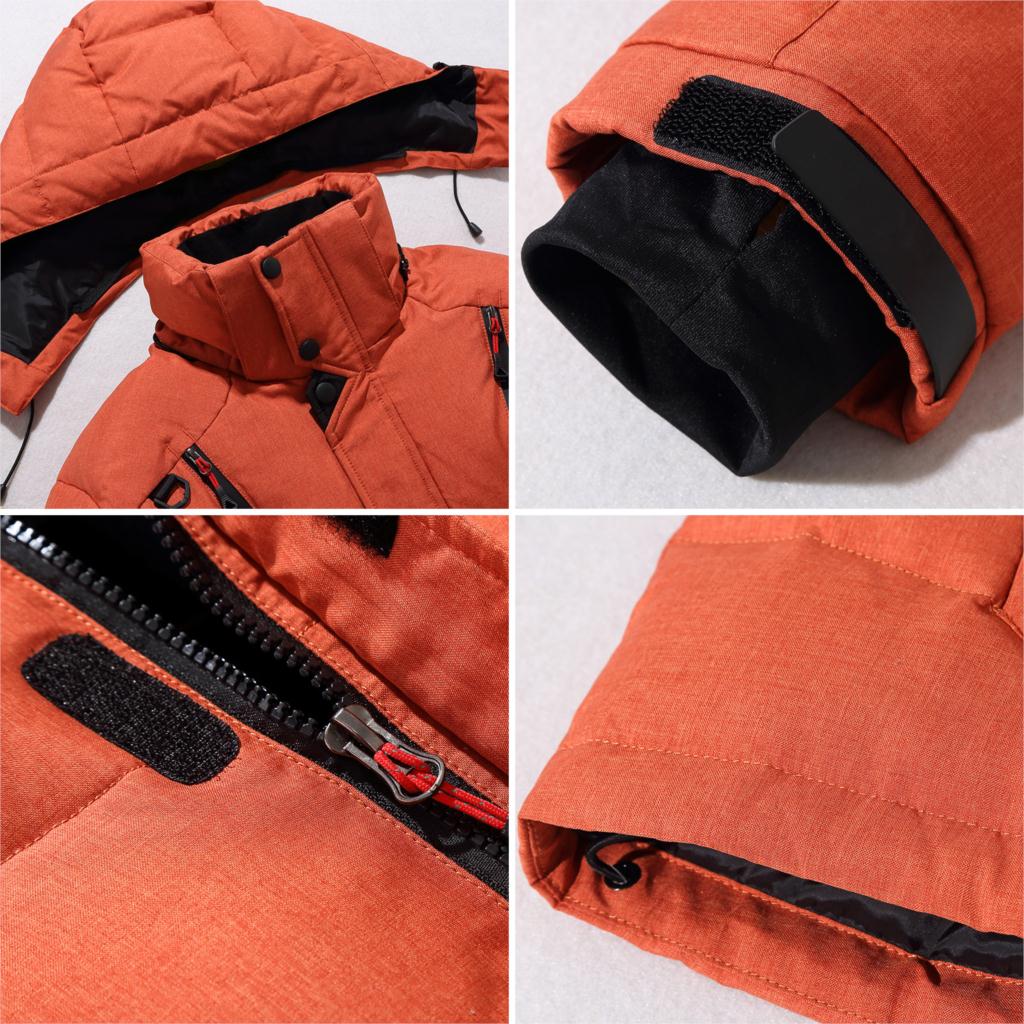 Mannen Parka Down Dikke Warme Winter Jacket Hooded Thicken Duck Down Jas Casual Slim Overjas Met Veel Zakken mens