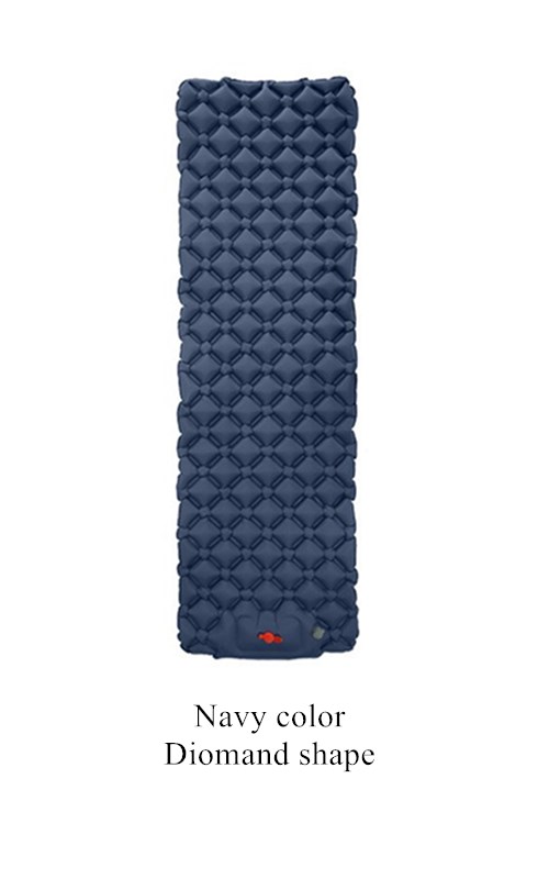 Camping Mat Voet Luchtbed Opblaasbaar Matras Nylon Tpu Slapen Pad Lichtgewicht Vochtbestendige Air Matras Draagbare: D NAVY