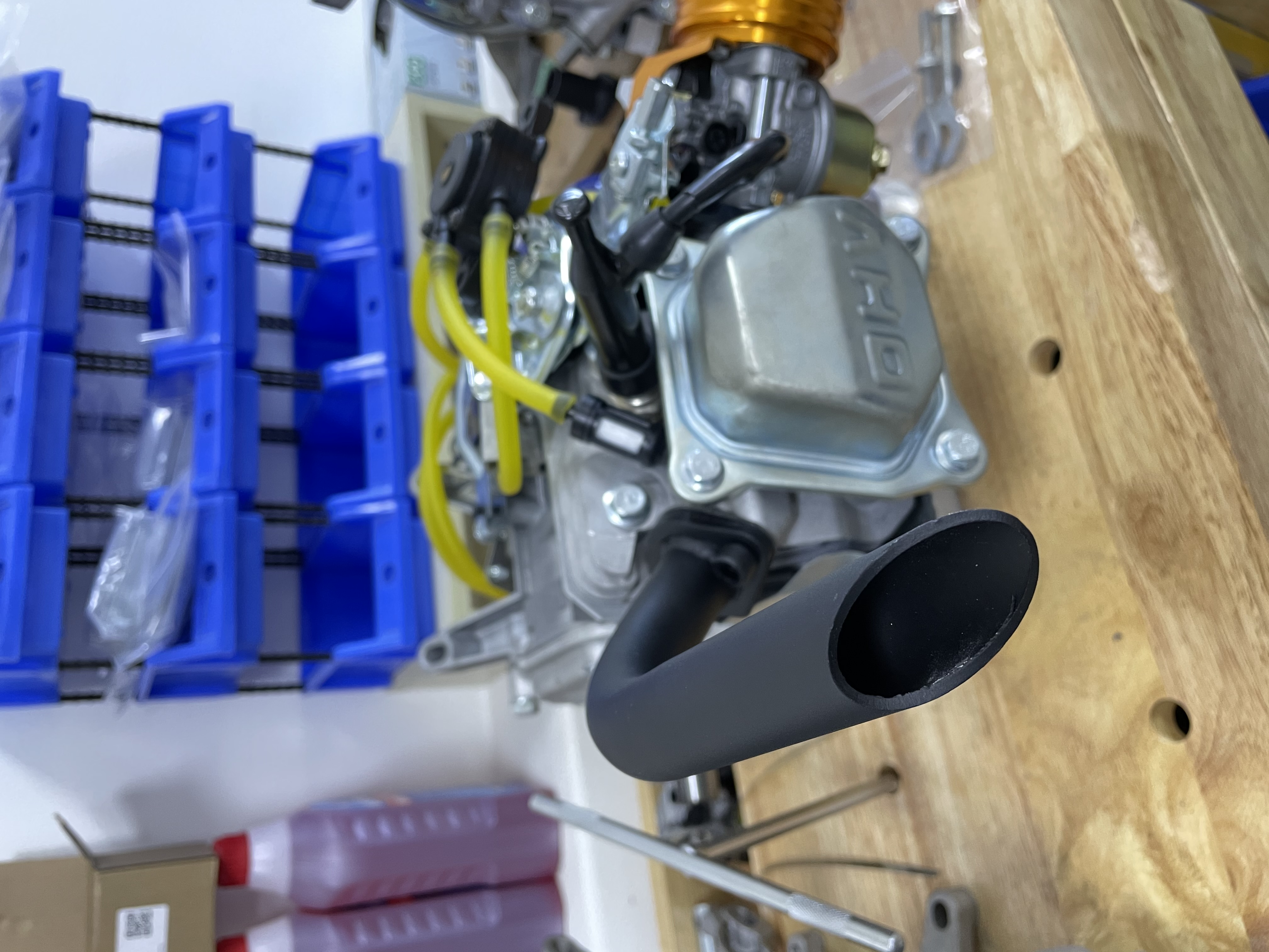 Uitlaatpijp Voor Predator 212cc Honda GX160 GX200 Go Kart &amp; Mini Bikes Zwart Wees Gebogen Uitlaatpijp Diy