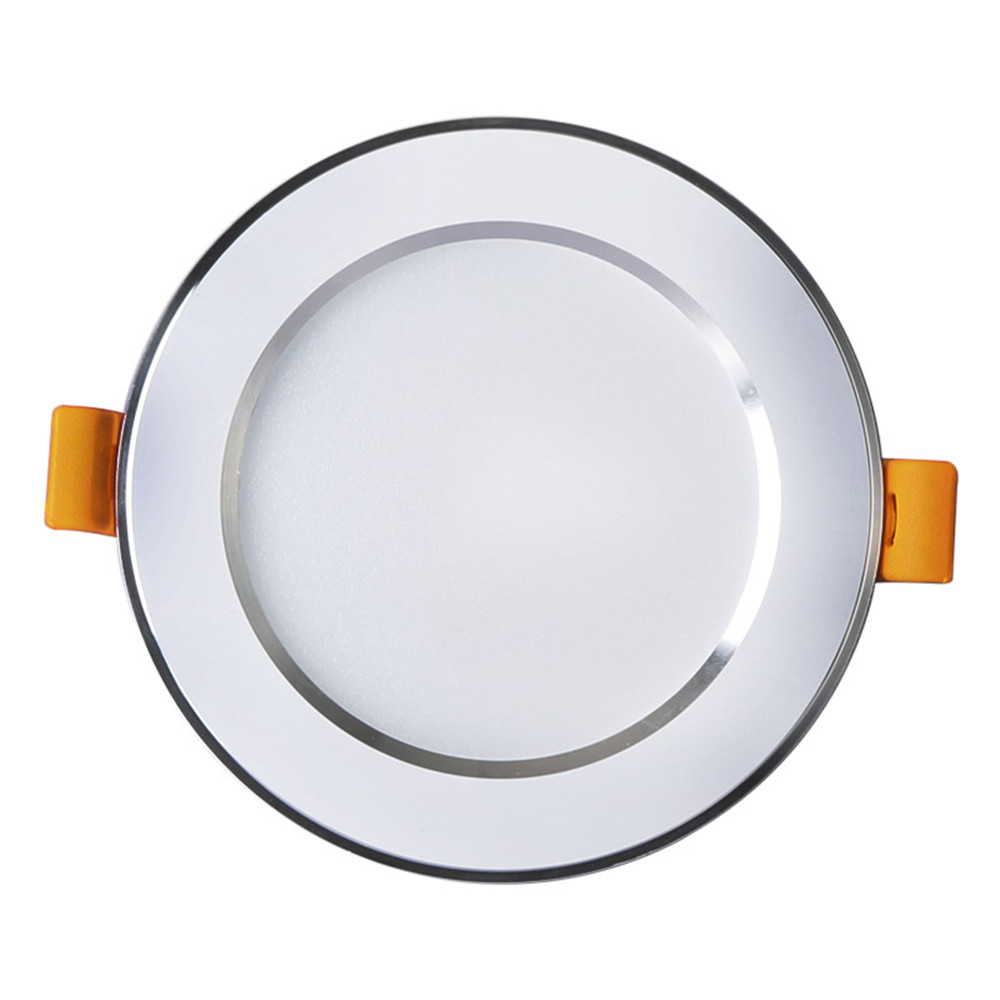 Lámpara de techo empotrada LED de 3W, 5W, 7W, 9W, 12W, lámpara empotrada redonda de 220V, 230V, 240V, bombilla Led para dormitorio, cocina, iluminación Spot LED de interior: Silver-White Body / 5W Natural White