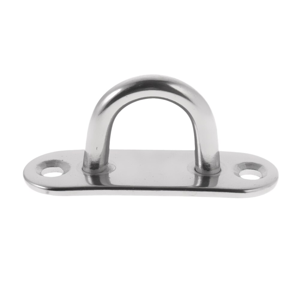 304 Stainless Steel Oblong Pad Eye Plate Stape Marine Boat Deck Hardware: 6mm