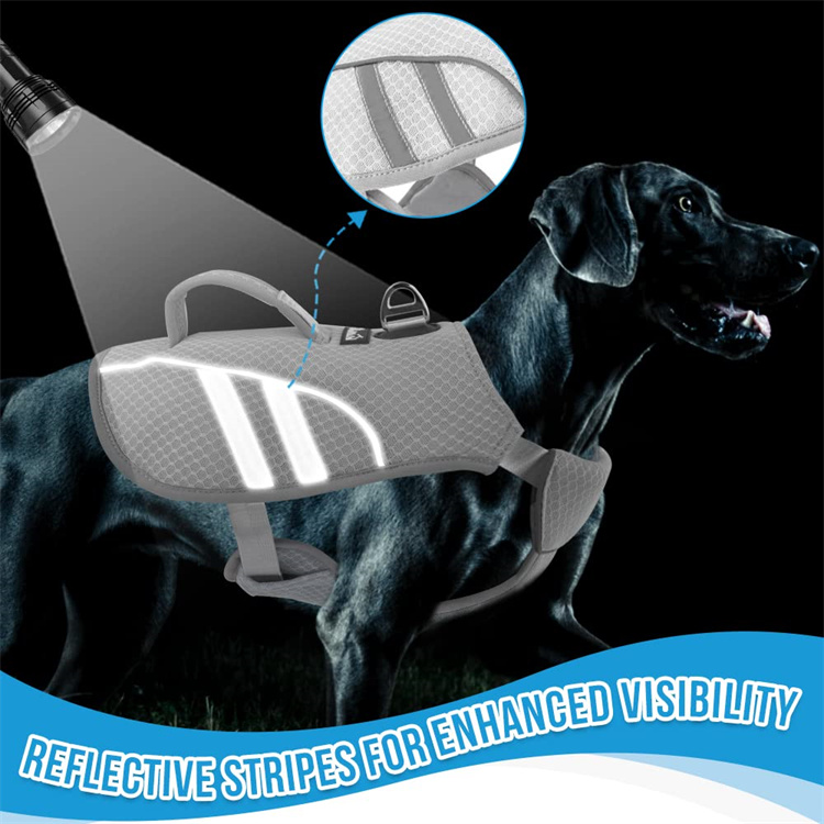 Dog Cooling Vest Evaporative Instant Sling Ice Pack Pocket Breathable Reflective Dog Cooling Jacket