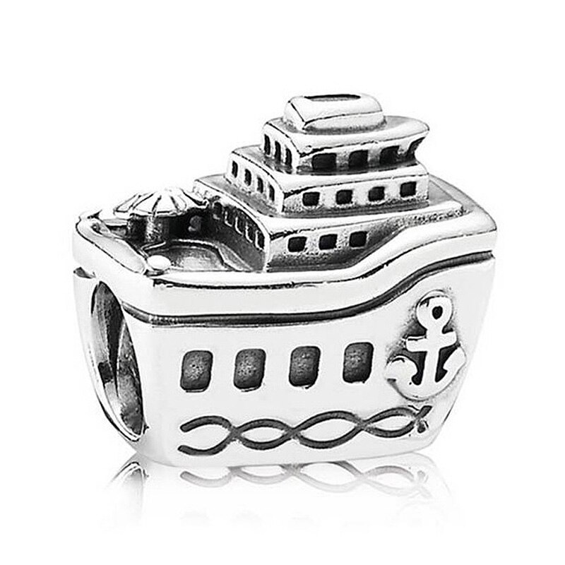 DIY Charm Signature Scent Shopping Handbag Cruise Ship Cupcake 925 Sterling Silver Bead Fit Original Bracelet Jewelry: 6