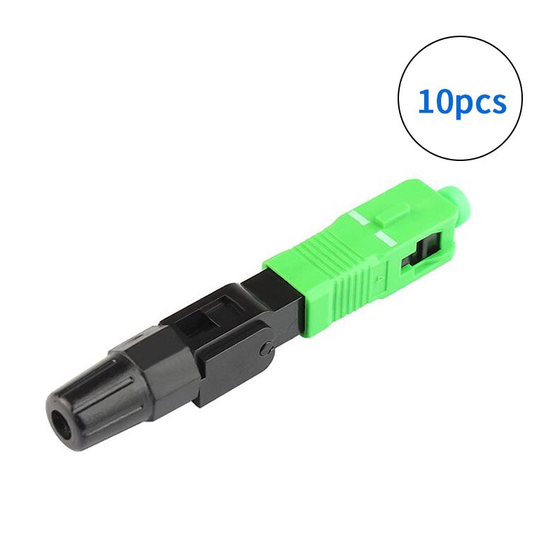 0.3dB Embedded FTTH Fiber Optic Quick Connector for CATV FTTH SC/APC SM Fast Connector: 10 PCS