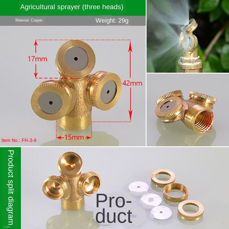 Tuin Gazon Land Agrarische Sproeikop Groene Gieter Bloemkool Irrigatie Sprinkler Sprinkler Hoofd Automatische Sprinkler: 18