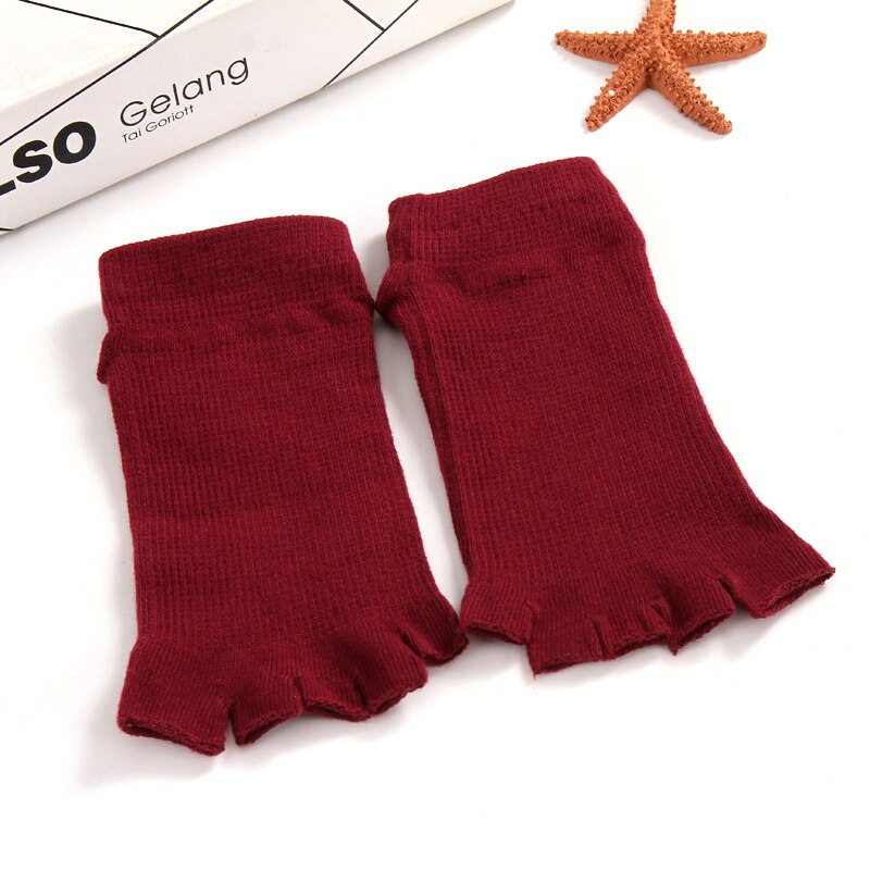 zapatos de Yoga calcetines de Pilates zapatos antideslizante Fondo suave transpirable calcetines de cinco dedos Yoga