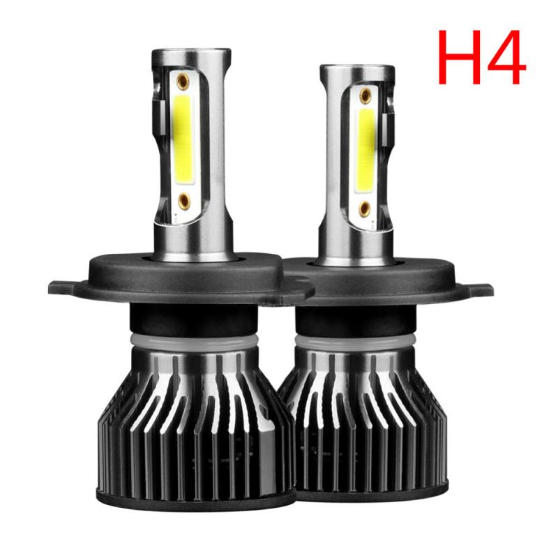 2pcs Car Headlight Auto Headlamp Kit H4 LED Headlight Conversion Kit COB Bulb 50W 5000LM White High Power 6000K Working Lights: Default Title