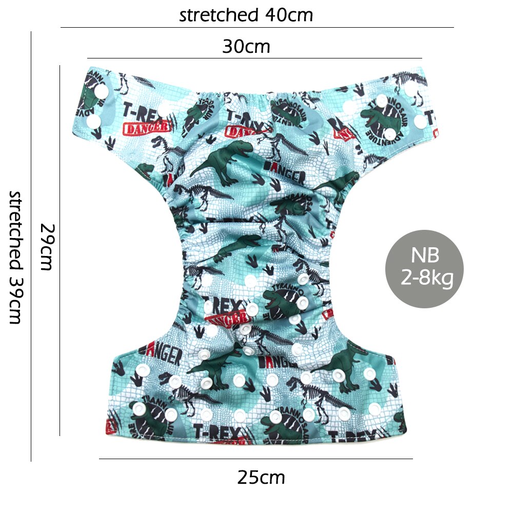 4Pcs Newborn Baby Diaper NB Pocket Cloth Diapers Washable Reusable Nappy Soft Polar Fleece Lining Waterproof PUL fit 3-8kg