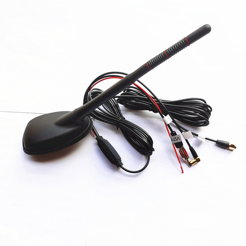 Multi-functional DAB DAB+GPS FM/AM Antenna Car Digital Radio Amplified Aerial Roof Mount Shark Fin Antenna