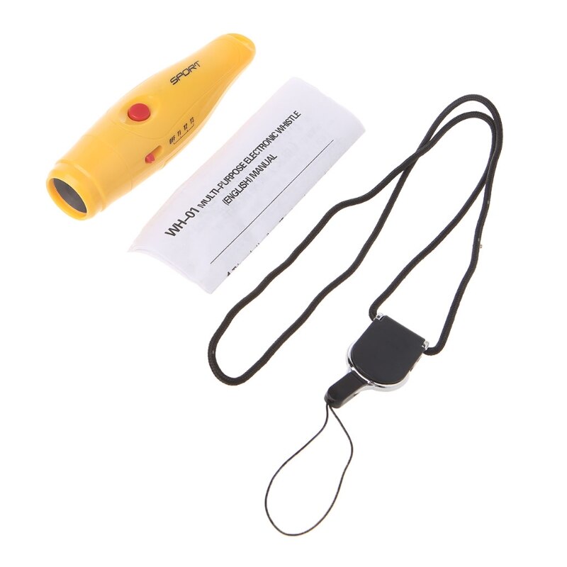 Silbato electrónico de mano de tres tonos para Coach, deportes, baloncesto con Laniard