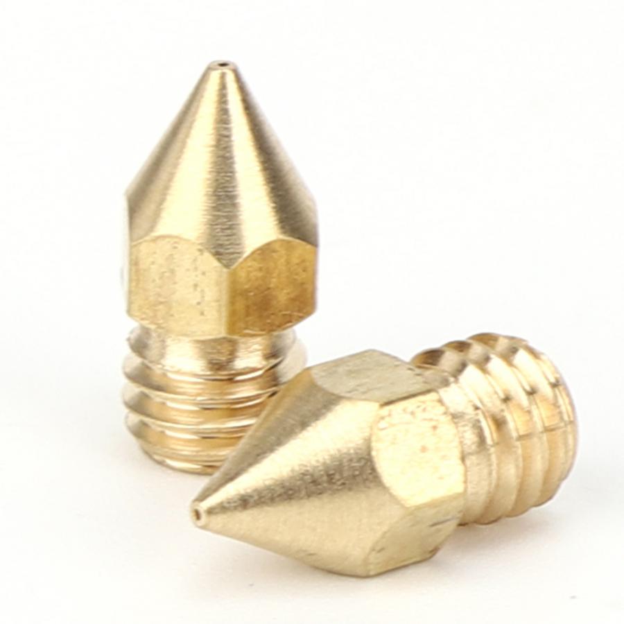 50 stuks/set  mk8 puntige messing spuitmonden met belettering 3d printeraccessoires 13 x 6mm