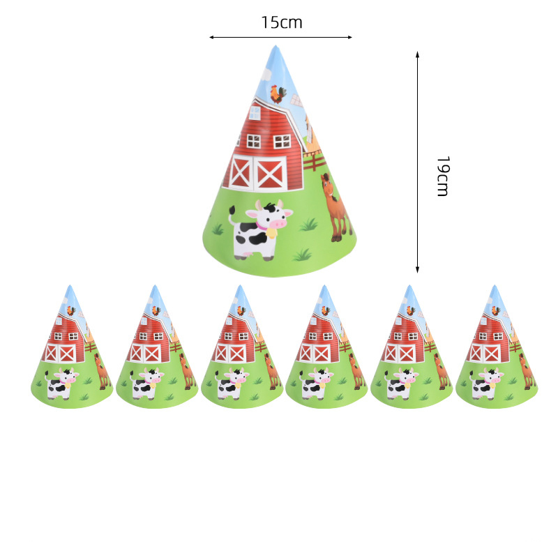 Farm Birthday Party Decorations Chicken Balloon Cow Disposable Tableware Set Baby Shower Dream Rangeland La Granja Zenon Party