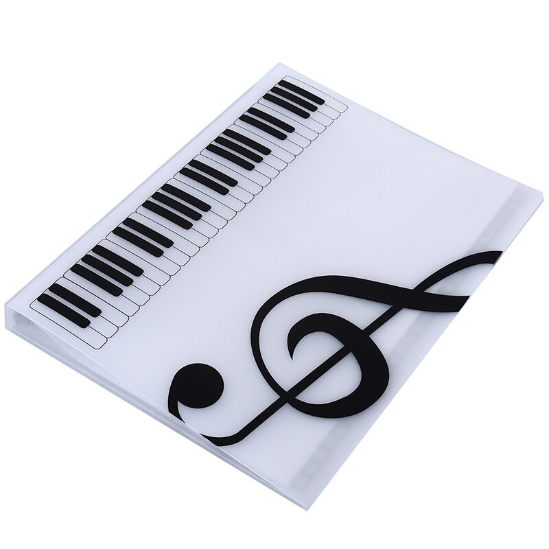 Pochette A4 pour Piano et musique | Pochette de partition de Piano, bande chorale, 80 feuilles, insertion de dossier, fournitures de maison et de bureau: White