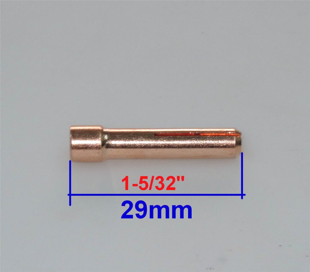 10N23S 1.6mm TIG Short Collet Tips For WP17 18 26 TIG Welding Torch Series 10pcs