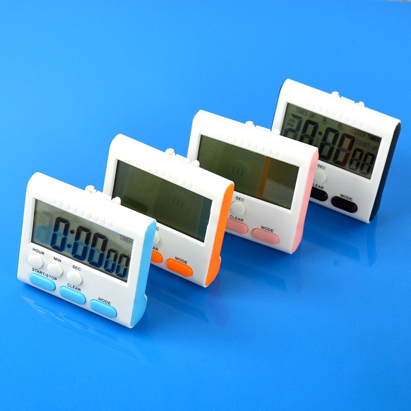 Grote Magnetische Lcd Digital Kitchen Sport Timers Count Down Up Koken Timer 24 Uur Wekker Timers