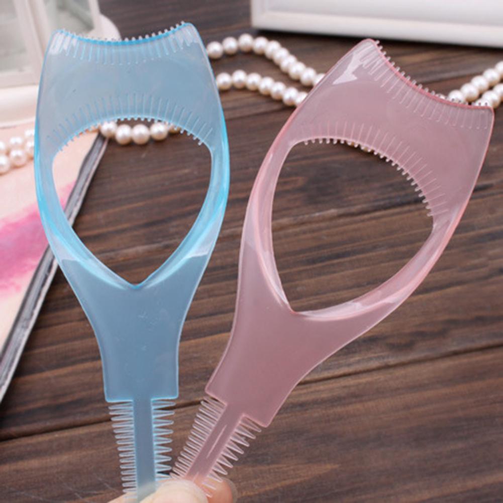 Compact Safe Makeup Mascara Comb Guide Card Tool Lightweight Eyelash Mold Reusable for Lady