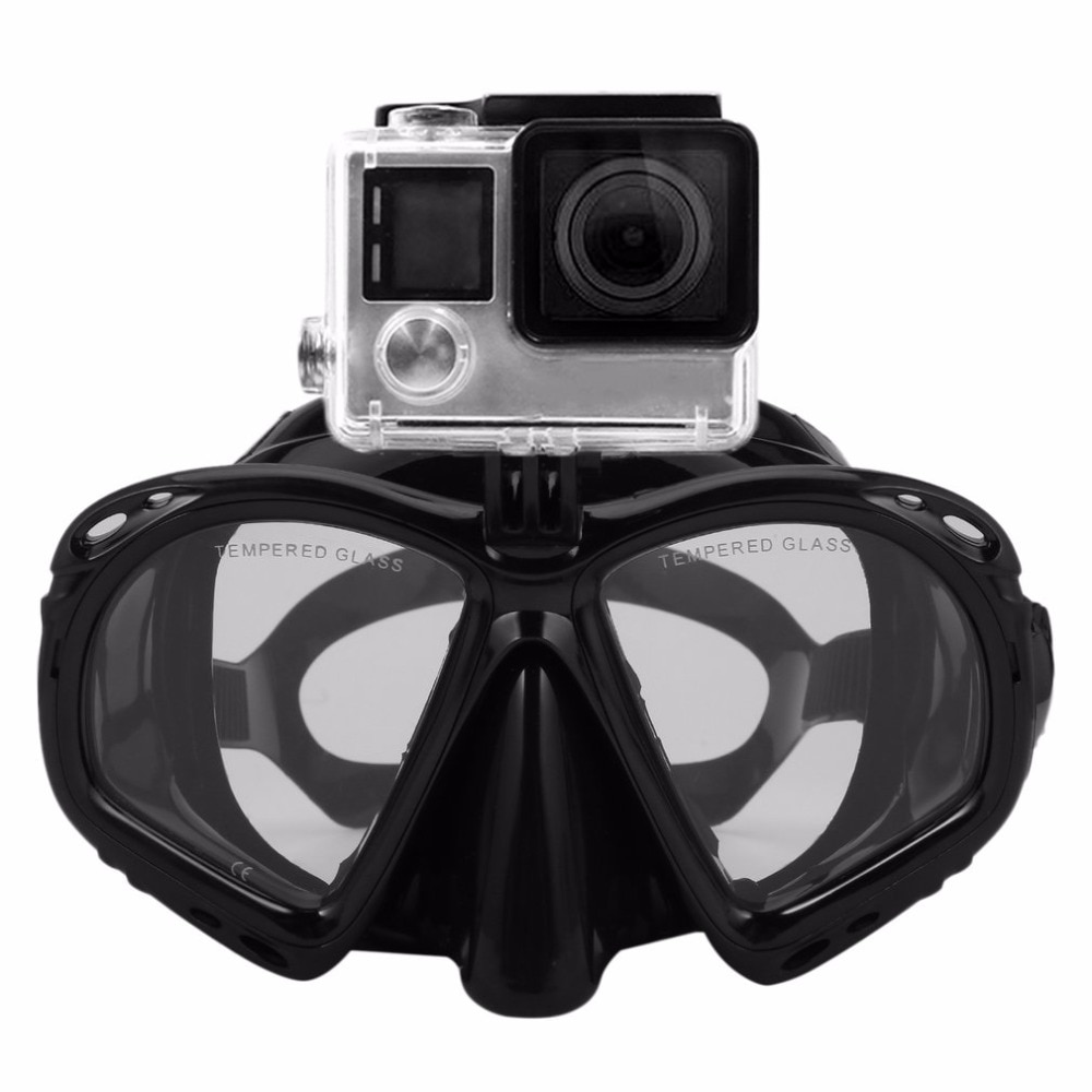 Camera Underwater Diving Mask Scuba Snorkel Swimming Goggles Scuba Diving Equipement Suitable For Most Sport Camera