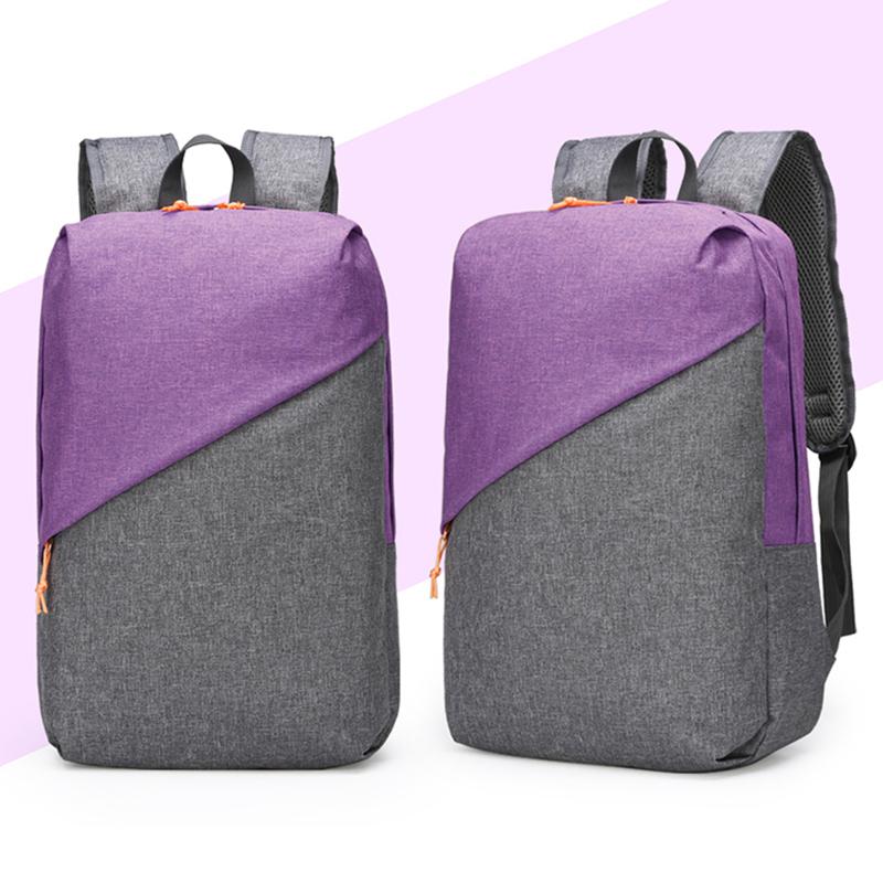 Mochila De para hombres, mochila para ordenador portátil, bolso de hombro de Nylon, mochila para hombres, mochila para adolescentes: Purple