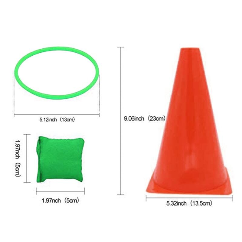 1 Set Bean Bags for Tossing Throwing 3 in 1 Outdoor Party Play Set Puzzle Game Pack