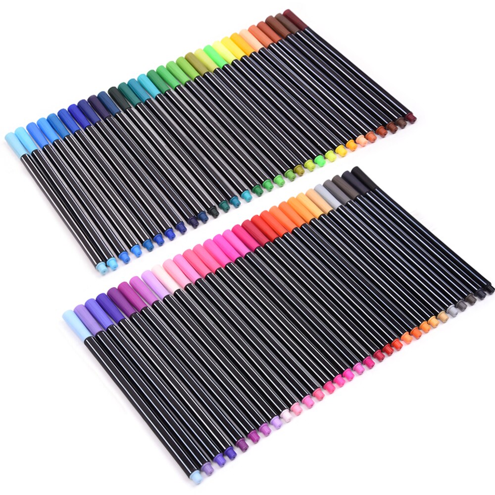 60 fineliner farve penne sæt  - 0.4mm fine point markører fin spids tegnepenne perfekt til bullet journal voksne malebog