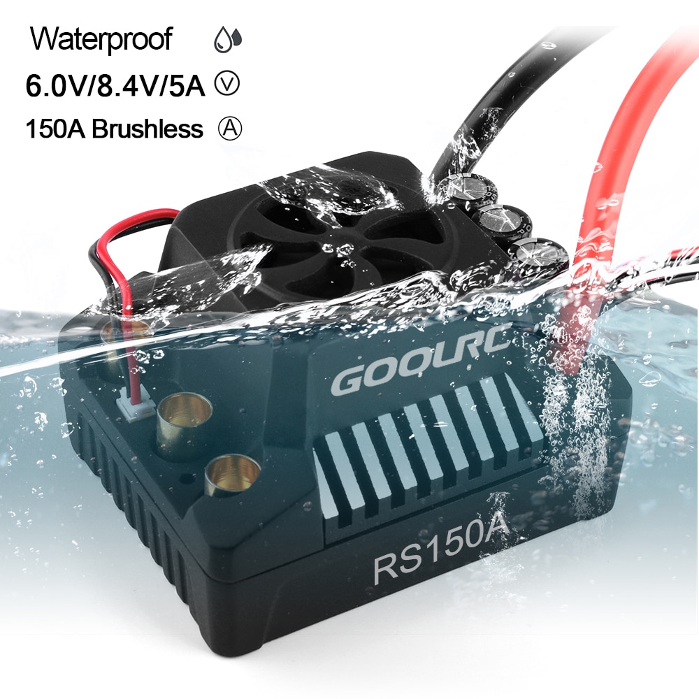 Original GoolRC 80A 120A 150A Brushless ESC Electric Speed Controller With 6.0V/8.4V/5A BEC for 1/8 1/10 RC Truck Off-road Car