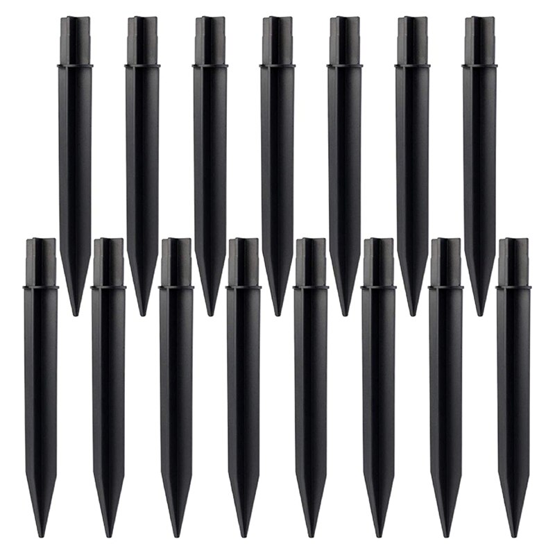 15 Pcs Plastic Ground Spikes,Solar Torch Stakes Solar Lights Spikes Replacement Plastic Lights Stakes For Garden Lights: Default Title