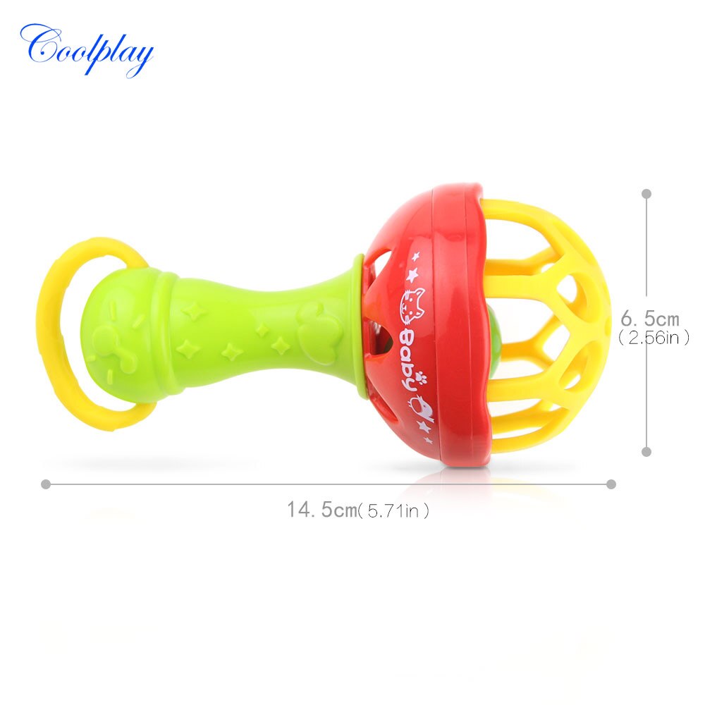 1pc Rasseln Entwickeln Baby Intelligenz Greifen Zahnfleisch Kunststoff Hand Glocke Rassel Lustige Pädagogisches Handys Spielzeug Weihnachten Geburtstag
