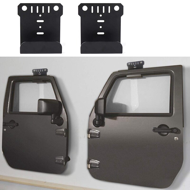 Door Hanger Storage Rack Bracket for JEEP Wrangler JK JKU TJ JL JLU YJ Wall Mount Storage Car Accessories
