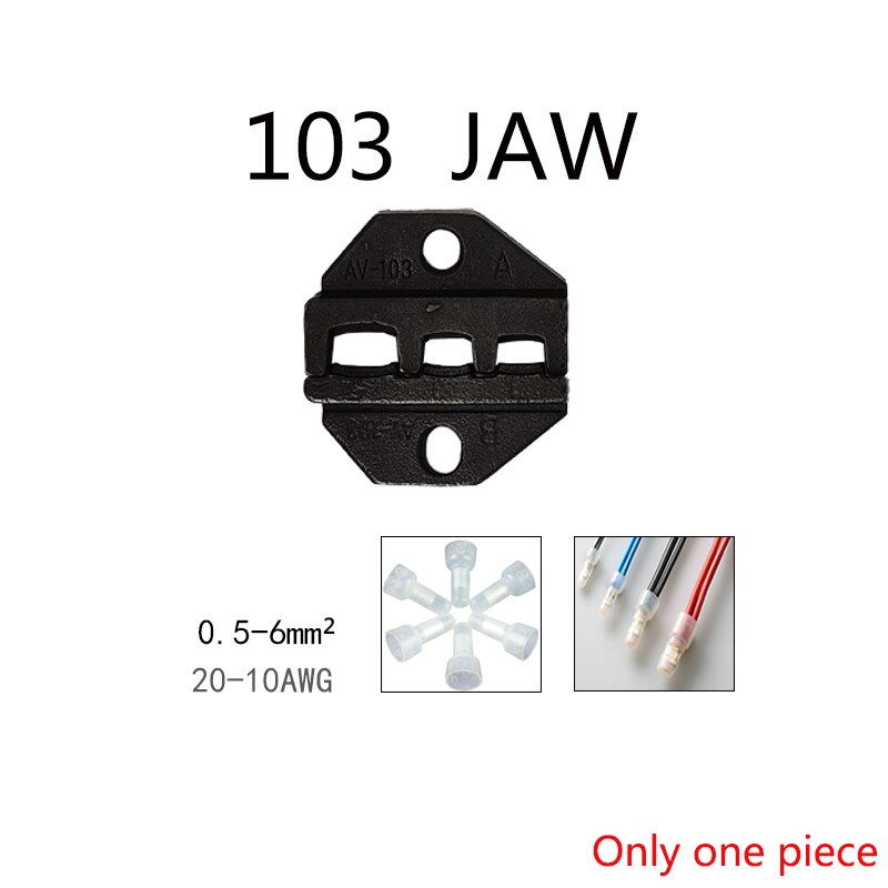 Crimping pliers jaws HS-03BC / 30J / 40J / 10A / 10WF / 35WF / 103 / 256N / 06WF2C / 05H for Crimping Terminals: 103