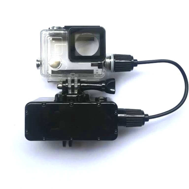 Suptig per GoPro hero 3/4/5/6/7 5200mAh Impermeabile Accumulatori e caricabatterie di riserva Caricabatteria Impermeabile cassa della Macchina Fotografica Gopro Ricarica Borsette/Scatola