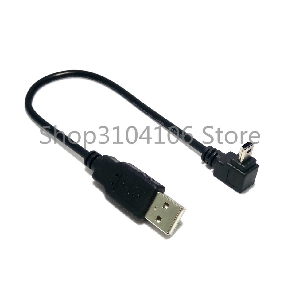 USB 2.0 Male to Mini USB B Type 5pin 90 Degree Up & Down & Left & Right Angled Male Data Cable 0.25m/0.5m