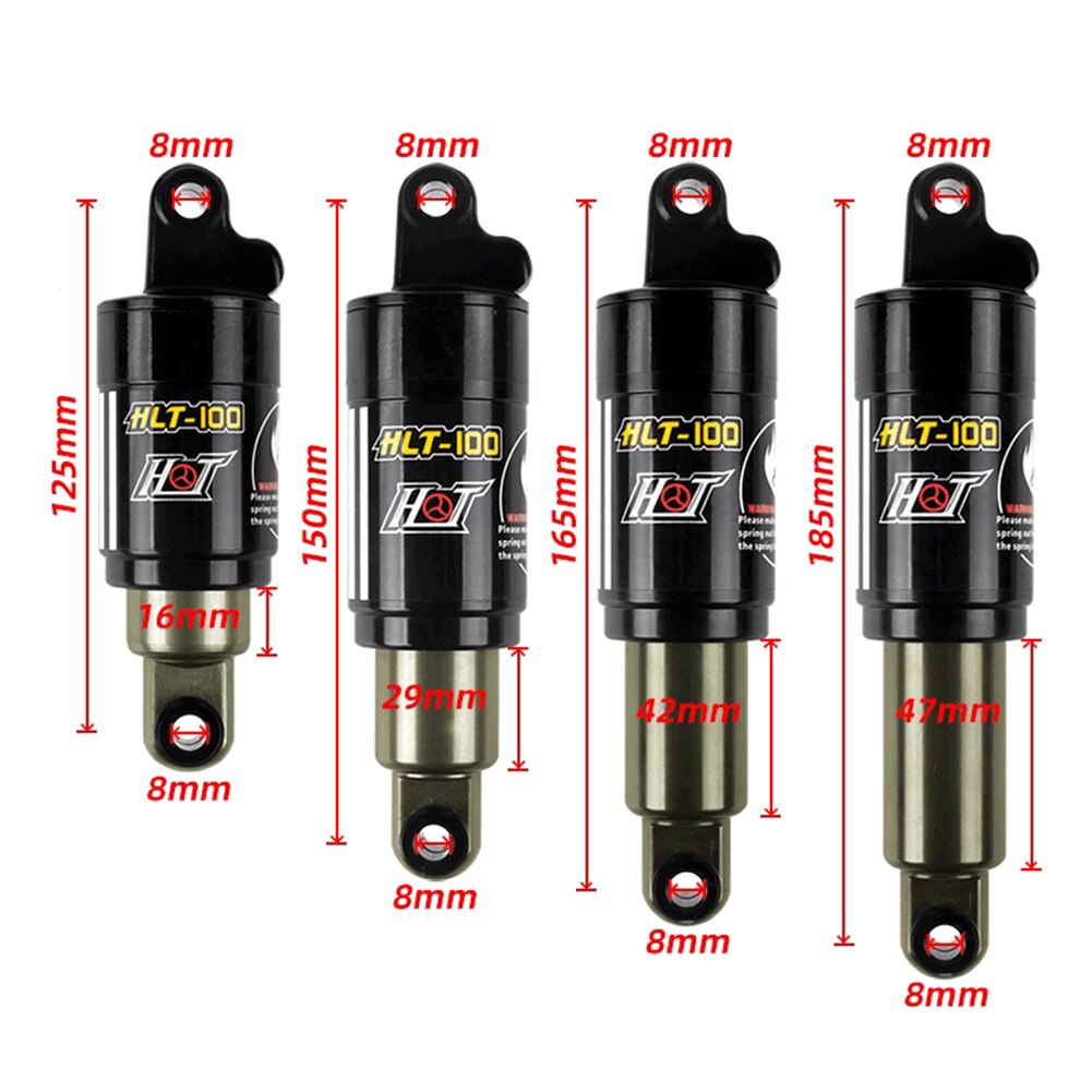 HLT-100 Fahrrad Öl Frühling Stoßdämpfer Elektrische Fahrzeug Schneemobil Mountainbike Absorber Suspension 1000 £