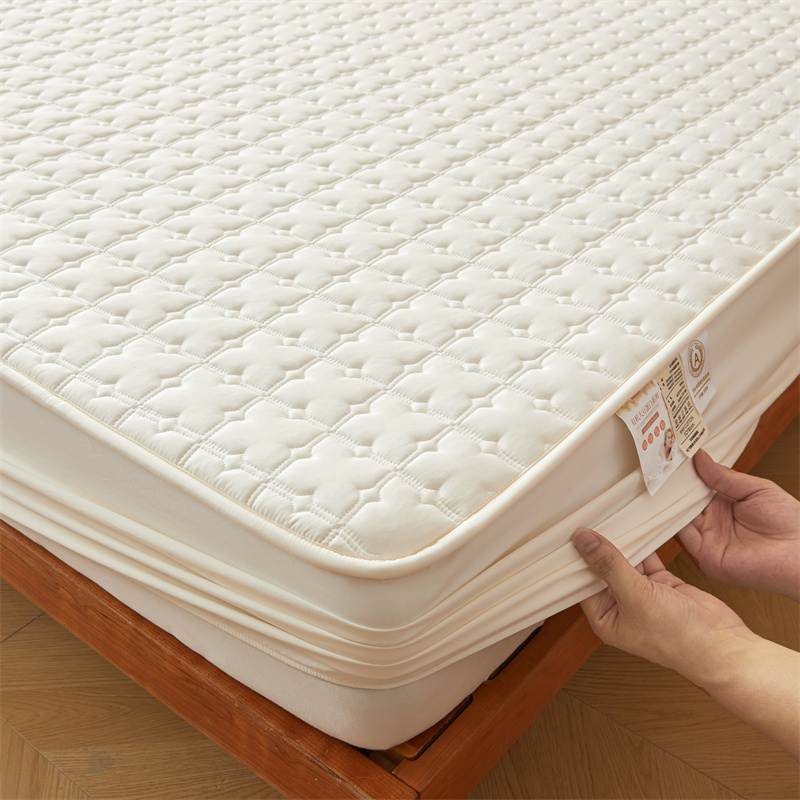 gewatteerde waterdichte matrasbeschermer - A-Klasse Health Standard, katoenen toplaag, antibacterieel - slaapkamermatrashoes: 0.7m sofa / WHITE