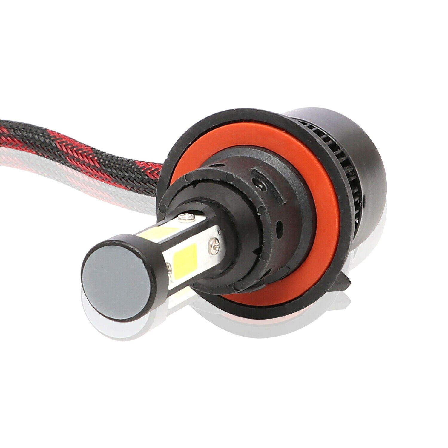 2 uds H13-9008 6000K blanco-CREE Bombillas de faros LED Luz de haz alto-bajo 4 lados coche y camión partes iluminación y lámparas bombillas