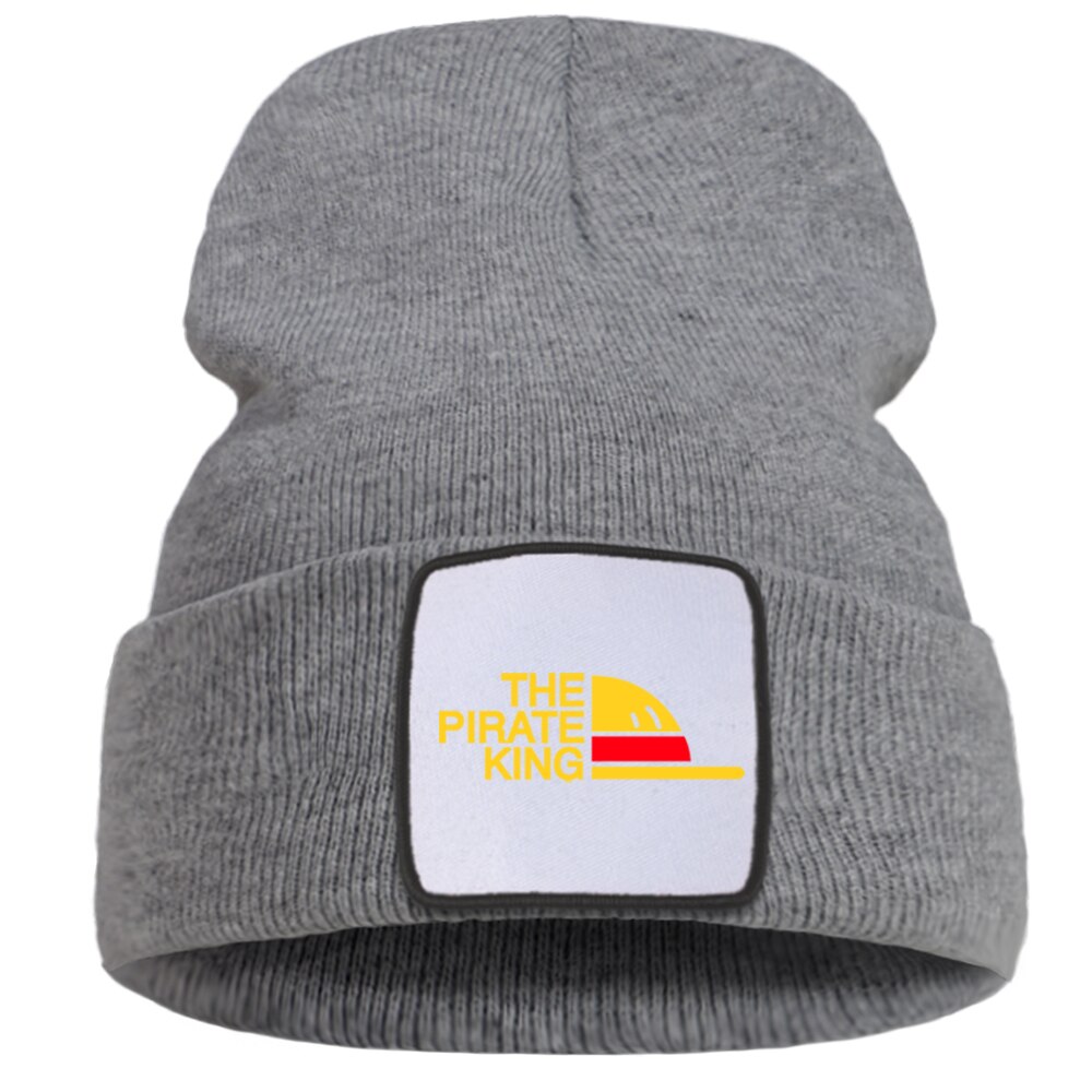 Een Stuk De Pirate King Vrouw Beaines Voor Winter Unisex Gebreide Cap Outdoor Hip Hop Skullies Hoed Casual Warm Mannen beanie Caps: gray6