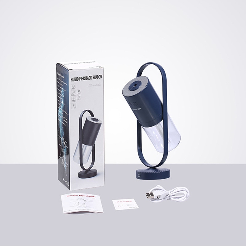 Humidificateur d'anion maison USB Mini humidificateur avec purificateur d'air de lampe d'atmosphère colorée