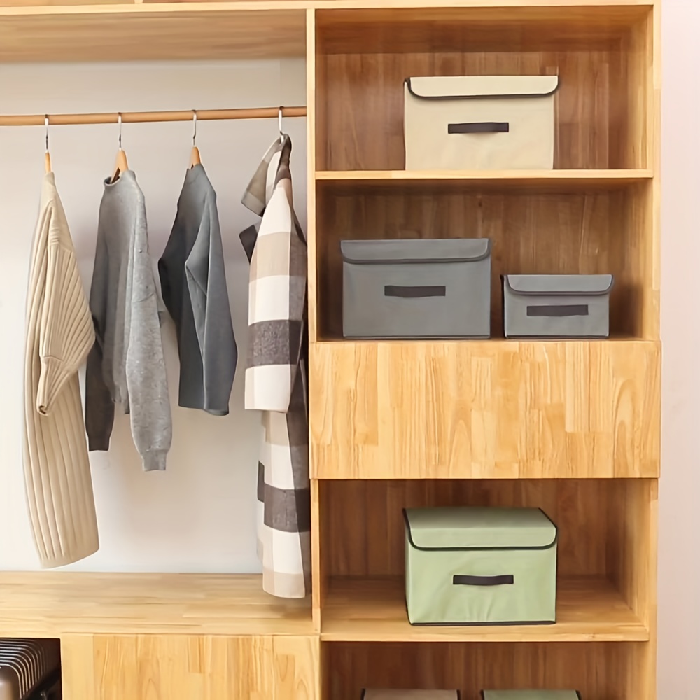 Household Fabric Storage Box Foldable Clothing Storage And Finishing Box Multi-purpose Non-woven Dust-proof Storage Box